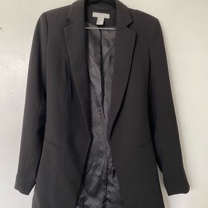 h&m black blazer size 6